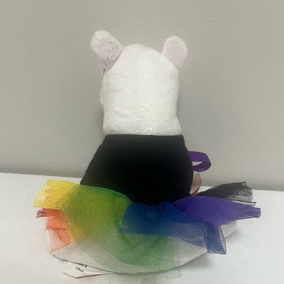 🌟 Adorable Target Bullseye Plush Rainbow tutu Dog! 🌟 - Picture 3 of 3